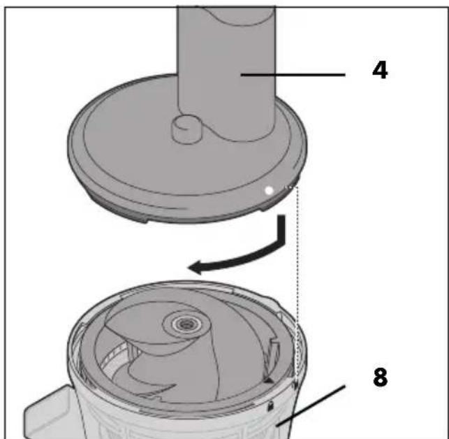 SILVERCREST SSJK 300 A1 - Applicazione del coperchio 4 - 1