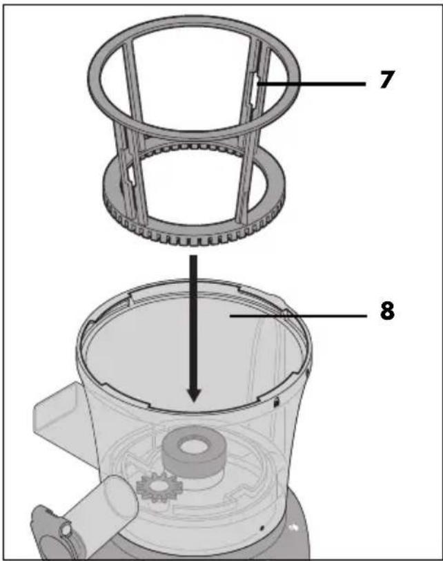 SILVERCREST SSJK 300 A1 - Metre le support 7 en place - 1