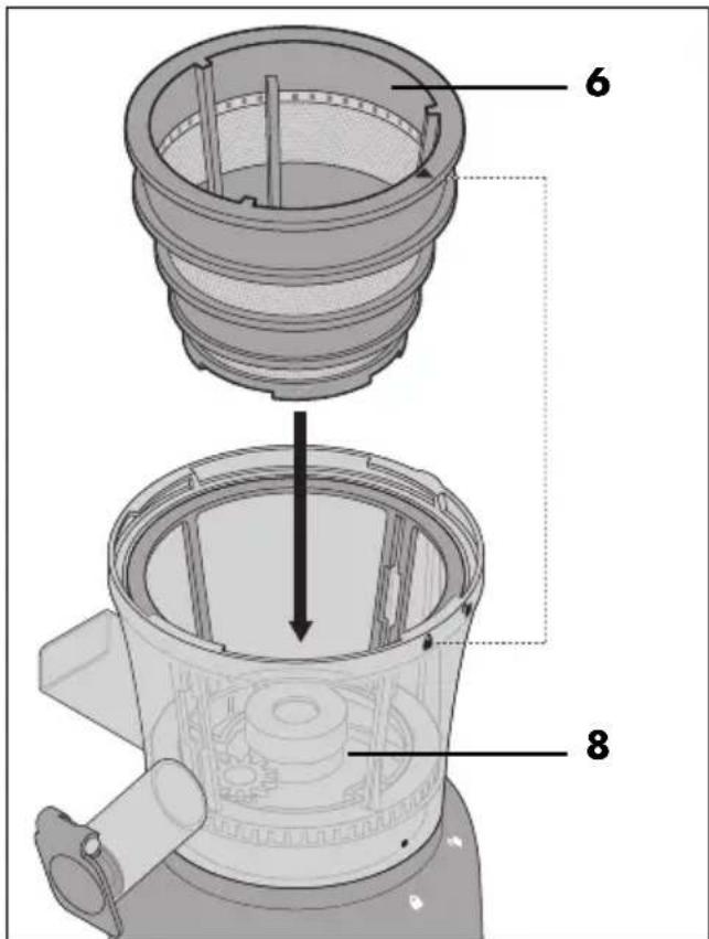 SILVERCREST SSJK 300 A1 - Sieb-Einsatz 6 einsetzen - 1