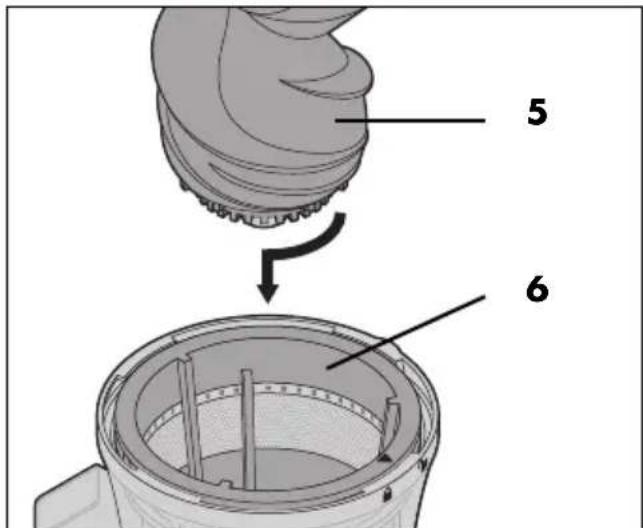 SILVERCREST SSJK 300 A1 - Inserimento della chiocciola 5 - 1