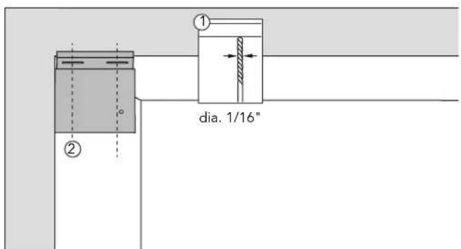 BOSCH HEZCMT3050 - Montaje con un cajón calientaplatos - 1