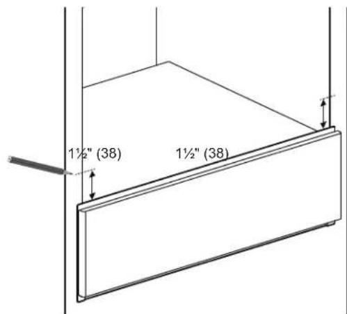 BOSCH HEZCMT3050 - Installation with a Warming.    Drawer - 3