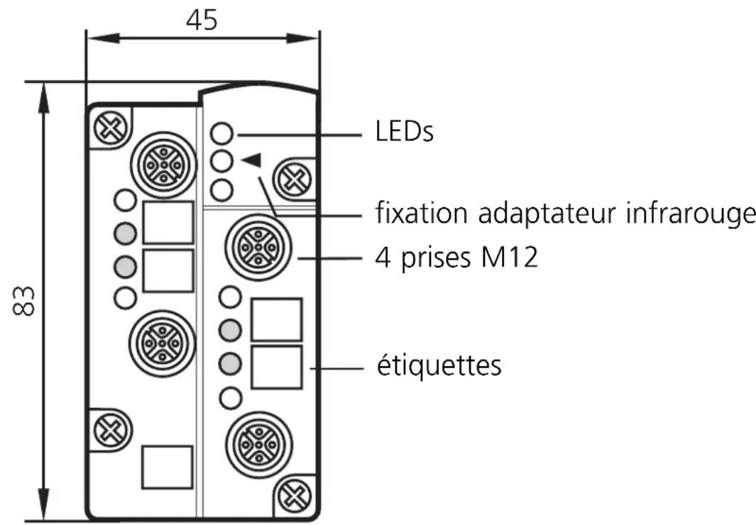 IFM AC2501 - Eléments de service et d'indication - 1