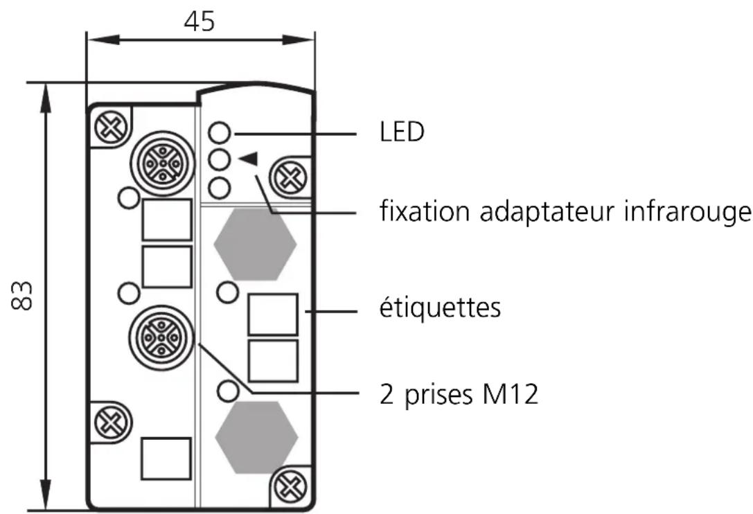 IFM AC2506 - Eléments de service et d'indication - 1