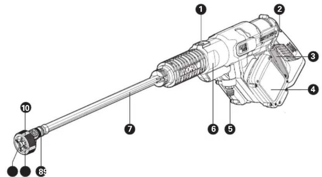 WORX LeafJet WG585 - Cordless Portable Power Cleaner EN - 1
