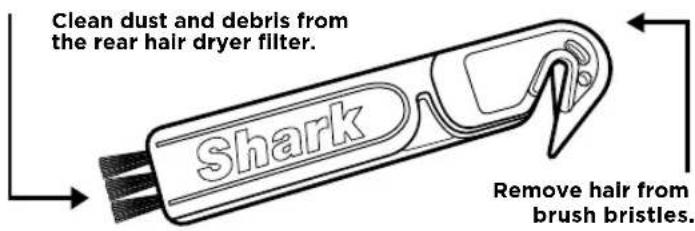 SHARK Style iQ HD120SLEU - Storage, Cord Safety, and Maintenance/Cleaning: - 1