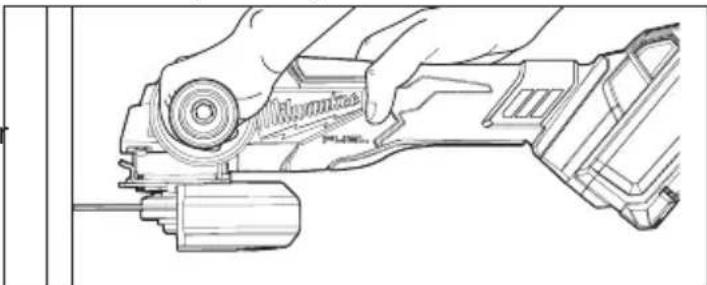 MILWAUKEE 288320 - AVENTISSEMENT Le type de garde doit correspondre au type de roues pour assurer une protection maximale pour l'opérateur si la roue doit être interrompu. - 1