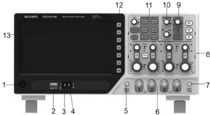 VOLTCRAFT DSO1104E - Étendue de la livraison - 1