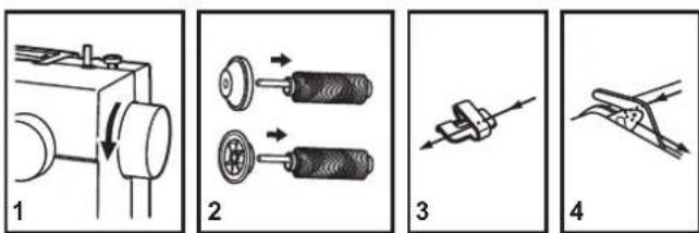 SINGER Heavy Duty 6360 - EN Threading the Upper Thread - 2