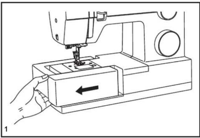 SINGER Heavy Duty 6360 - How To Drop Feed Dog - 1