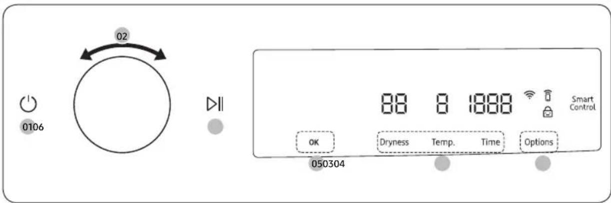 SAMSUNG DV25B6900EX - Utilisation d'un cycle - 1