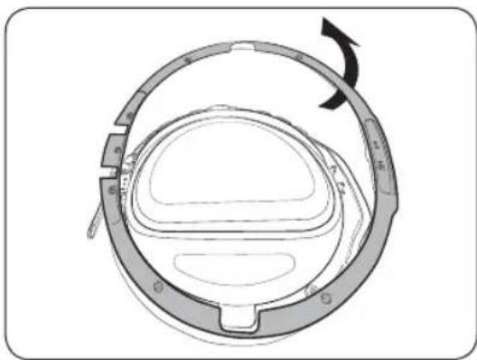 SAMSUNG DV25B6900EX - Changement du sens d'ouverture du hublot - 6