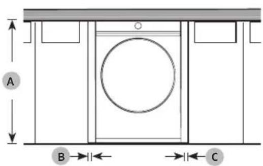SAMSUNG DV25B6900EX - Installation sous plan - 1