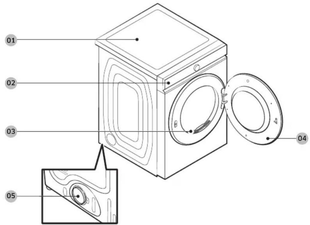 SAMSUNG DV25B6900EX - What's included - 1