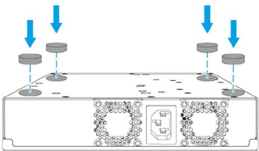 QNAP QSWM2106R - Fixer les pieds en caoutchouc - 2