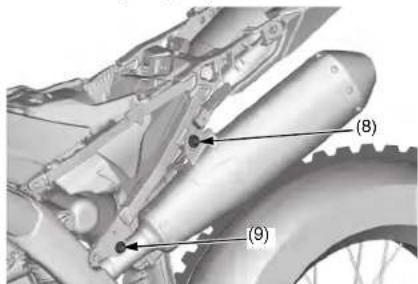 Honda CRF250R (2019) - Conduit d'échévement/silencieux - 4