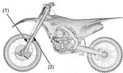 Honda CRF250R (2019) - Inspection de la suspension avant - 1