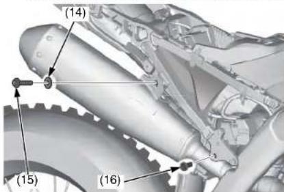 Honda CRF250R (2019) - Conduit d'échévement/silencieux - 1