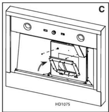 COYOTE C1HOOD36 - INSTALLER LE VENTILATEUR DANS LA HOTTE - 3