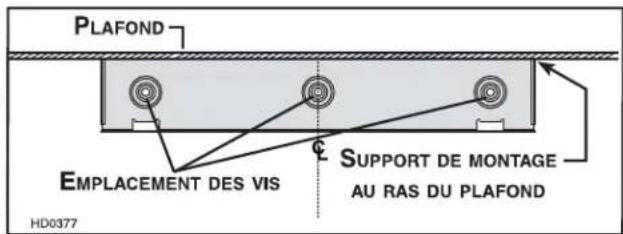 COYOTE C1HOOD36 - INSTALLER LE SUPPORT DE MONTAGE DU CONDUIT DECORATIF SUPERIEUR - 1