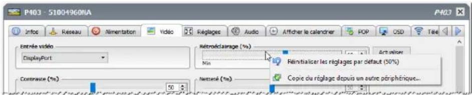 NEC NaViSet Administrator 2 - Menu contextuel d'une commande - 1
