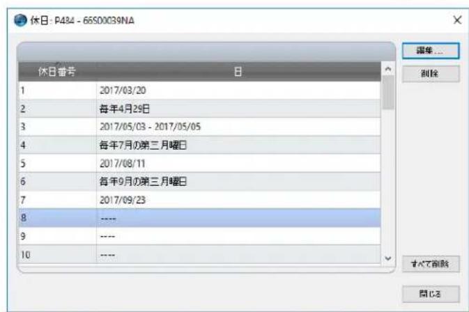 NEC NaViSet Administrator 2 - 休日 - 1