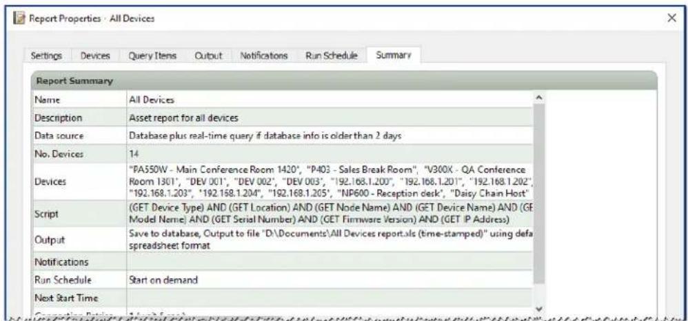 NEC NaViSet Administrator 2 - Example Report: Query basic device information and export to Excel - 3