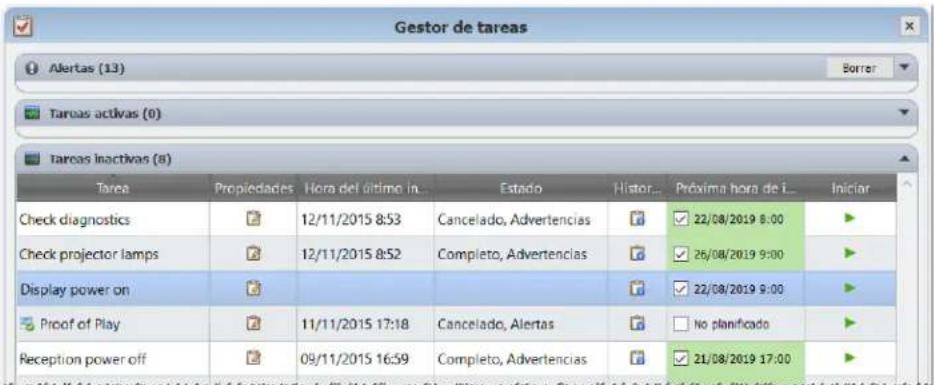 NEC NaViSet Administrator 2 - Ejempio de tarea: Encender y apagar pantallas a horas fjas todos los días laborables - 6