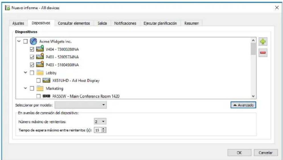 NEC NaViSet Administrator 2 - Pestana Dispositivos - 1