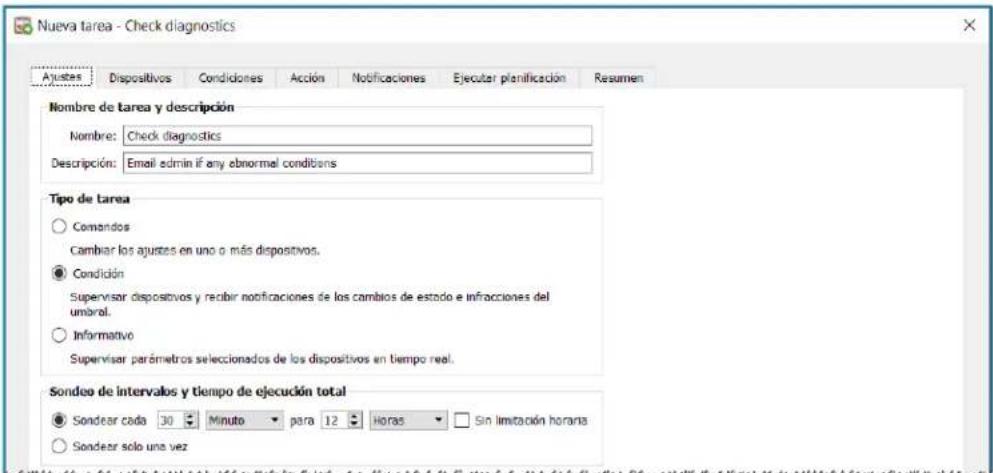 NEC NaViSet Administrator 2 - Ejempio de tarea: Compruebe si hay pantallas que notifiquen una condidion de error de diagnóstico - 2