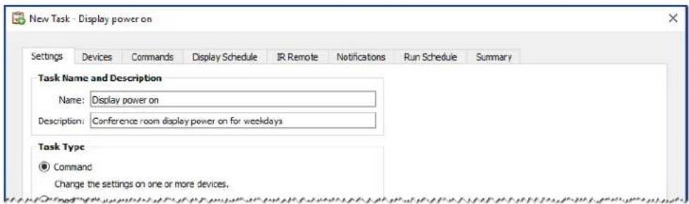 NEC NaViSet Administrator 2 - Example Task: Turn displays on and off at set times every weekday - 1