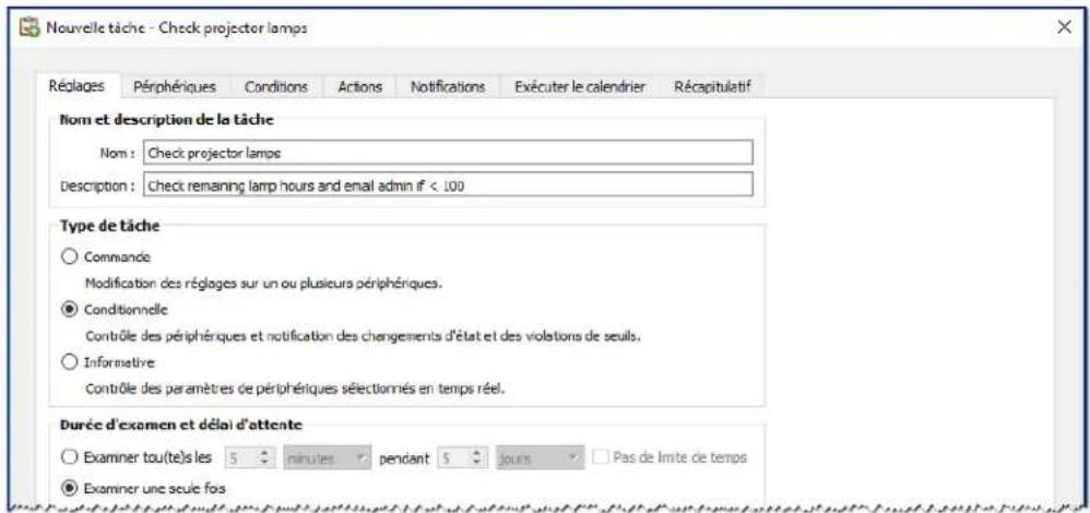 NEC NaViSet Administrator 2 - Exemple de tâche : vérifier les lampes de projecteur dont la date de remplacement est proche - 1
