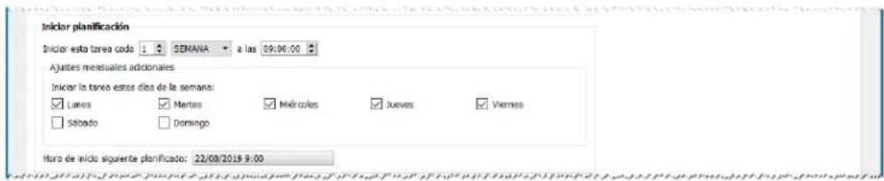NEC NaViSet Administrator 2 - Ejempio de tarea: Encender y apagar pantallas a horas fjas todos los días laborables - 4