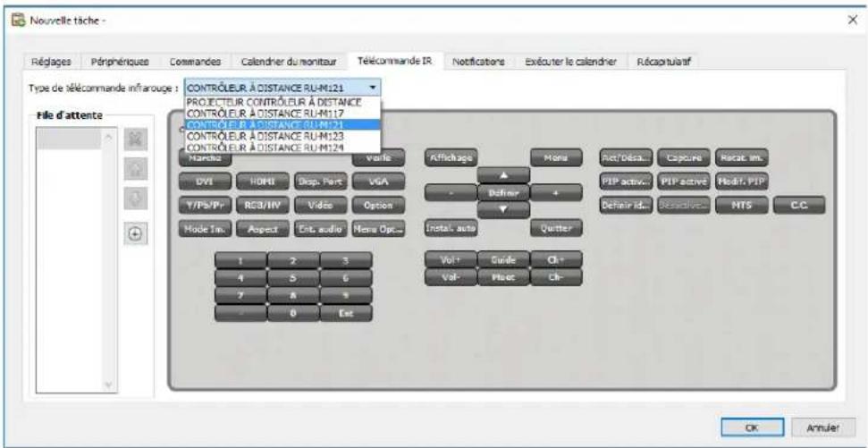 NEC NaViSet Administrator 2 - Onglet Telecommande IR - 1