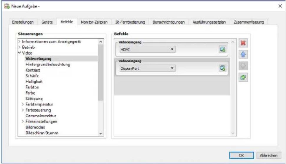 NEC NaViSet Administrator 2 - Registerkarte Befehle - 3