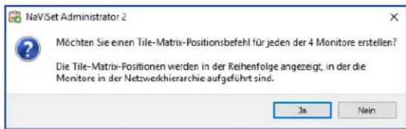 NEC NaViSet Administrator 2 - Beisplaufgabe: Verwenden von gerätespezifischen Steuerungen zur Konfiguration einer Tile-Matrix - 3