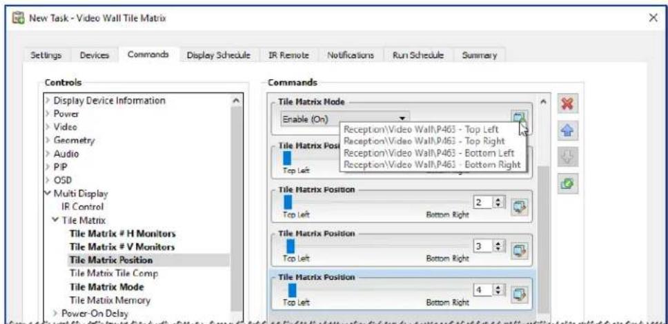 NEC NaViSet Administrator 2 - Example Task: Using Device Specific controls to configure a Tile Matrix - 6
