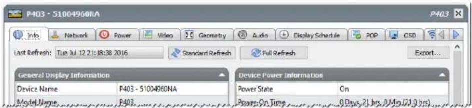 NEC NaViSet Administrator 2 - Device Properties Window - 1