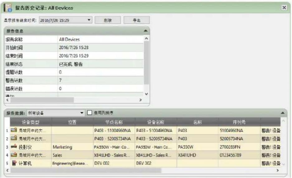 NEC NaViSet Administrator 2 - 报告历史记录 - 1