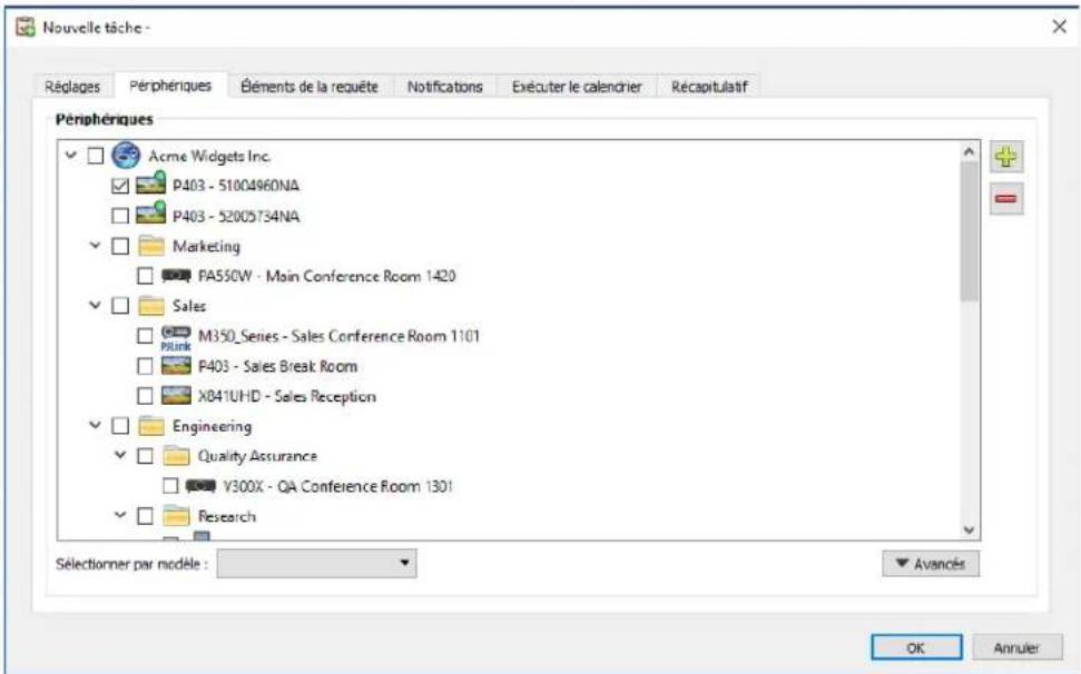 NEC NaViSet Administrator 2 - Onglet Periphériques - 1
