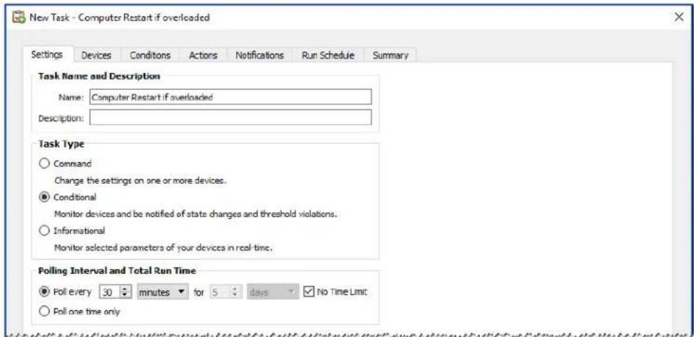 NEC NaViSet Administrator 2 - Example Task: Check computer conditions and reboot if necessary - 1