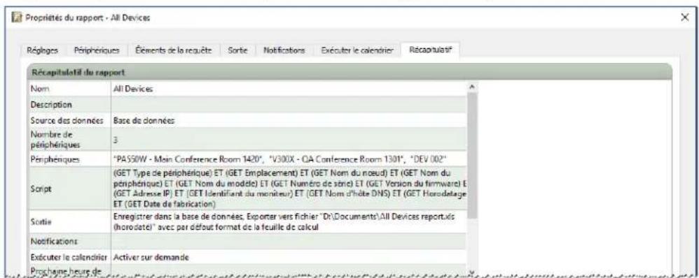 NEC NaViSet Administrator 2 - Exemple de rapport : Analyse les informations de base relatives aux péripériques et exporter vers Excel - 4