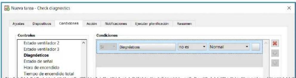 NEC NaViSet Administrator 2 - Ejempio de tarea: Compruebe si hay pantallas que notifiquen una condidion de error de diagnóstico - 3