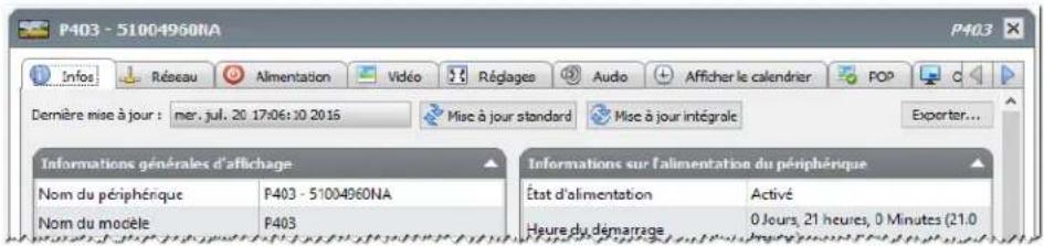 NEC NaViSet Administrator 2 - Fenêtre de propriétés du périphérique - 1