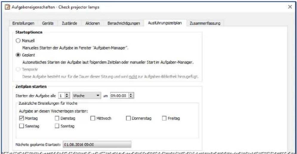 NEC NaViSet Administrator 2 - Beispielaufgabe: Überprüfen von Projektorlampen, die bald ersetzt werden müssen - 4