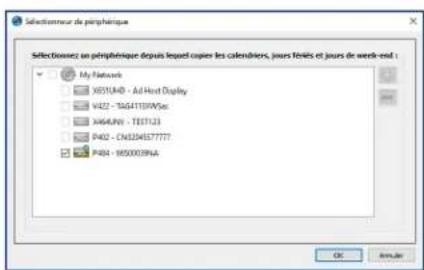 NEC NaViSet Administrator 2 - Onglet de propriétés Calendrier du moniteur - 5