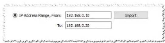 NEC NaViSet Administrator 2 - Method 3: Add NEC projectors using "IP Address Range" - 1