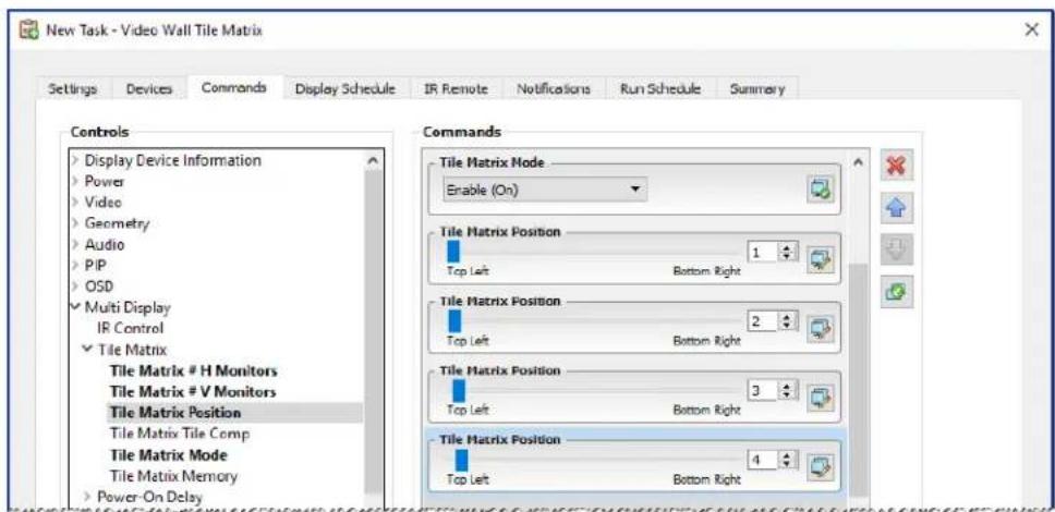 NEC NaViSet Administrator 2 - Example Task: Using Device Specific controls to configure a Tile Matrix - 5