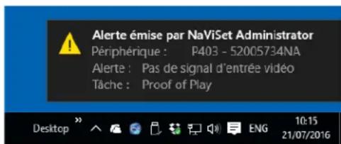 NEC NaViSet Administrator 2 - - Liste Alertes - 2