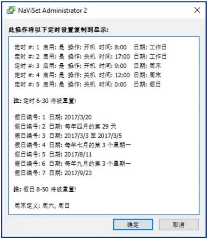 NEC NaViSet Administrator 2 - “显示器定时” 属性选项卡 - 7